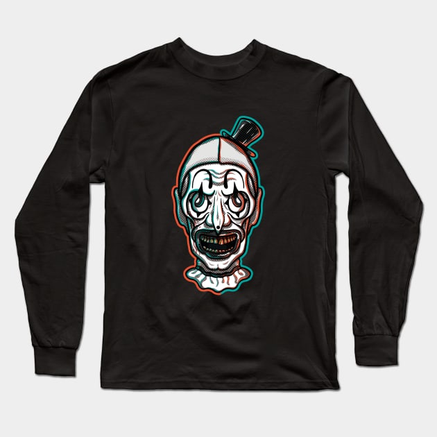 Terrifier Clown 🤡🔪 Long Sleeve T-Shirt by Blueblur_